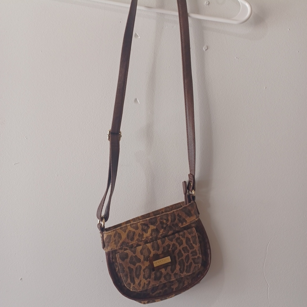Kim Rogers Small Bag Shades Of Brown Zipper Closure Pre Owned